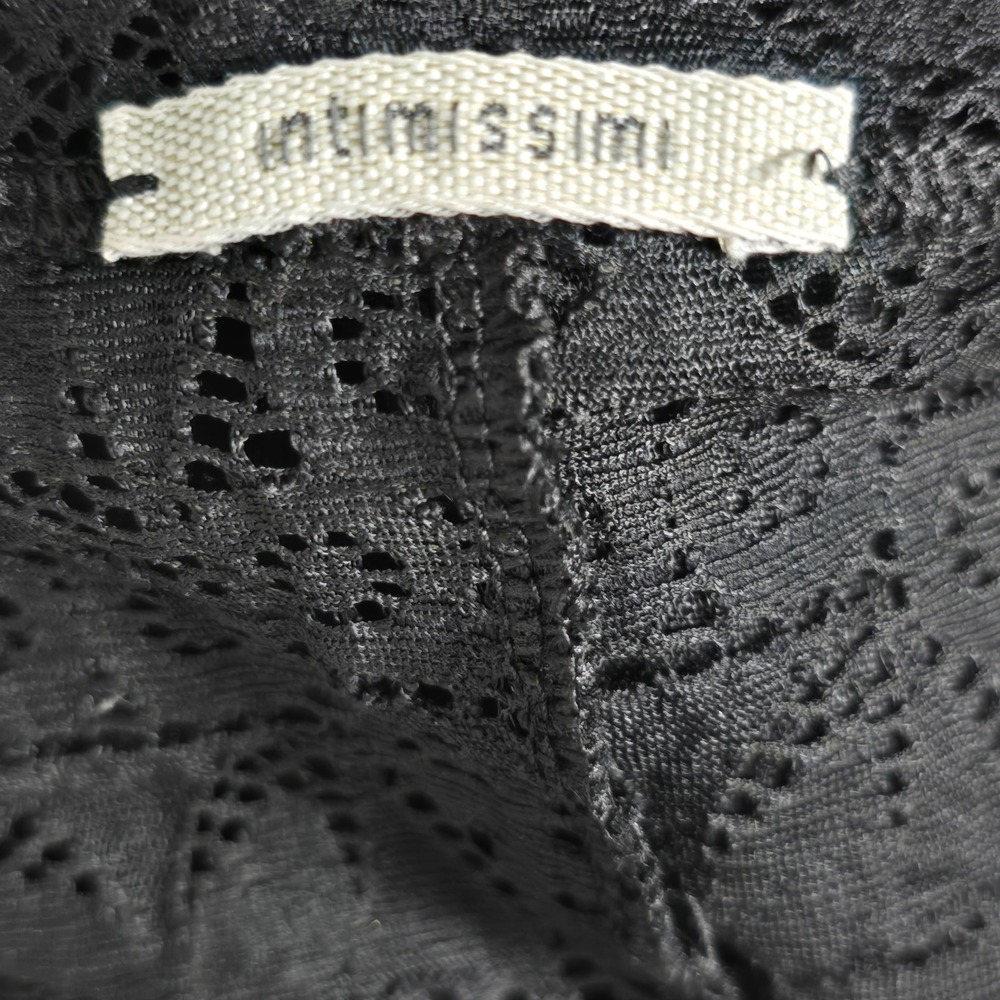 Intimissimi Black Lace Mini Dress XS/S Sheer Italian Lingerie As Fashion LBD - Picture 2 of 6